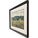 Landscape Charm Green and Blue and Brown Framed Art