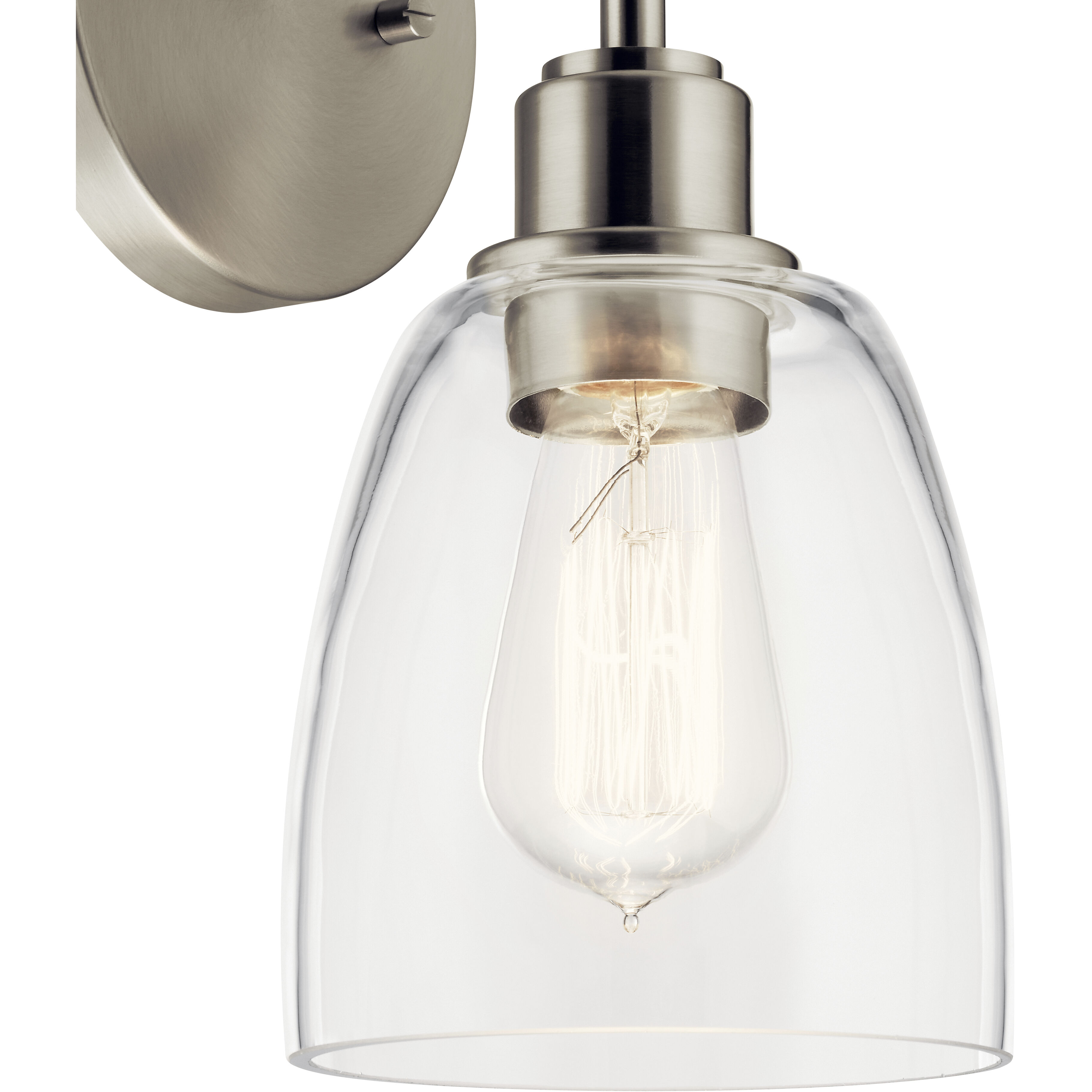 Meller 1 Light 5.5 inch Nickel Textured Wall Sconce Wall Light