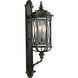Warwickshire 4 Light 41 inch Black Outdoor Wall Mount