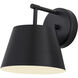 Lilly 1 Light 8 inch Matte Black Wall Sconce Wall Light