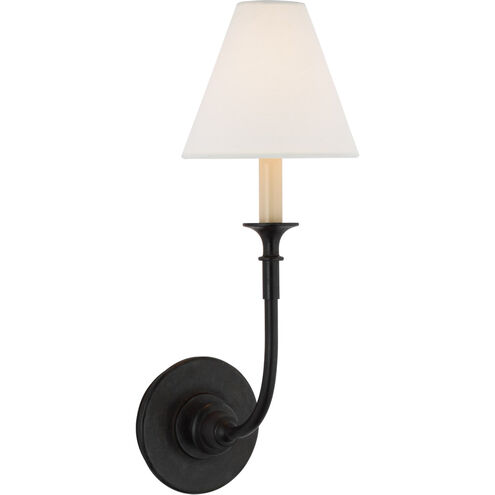 Thomas O'Brien Piaf LED 6.5 inch Aged Iron Single Sconce Wall Light