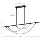 Aryas 60 inch Vintage Brass Linear Pendant Ceiling Light