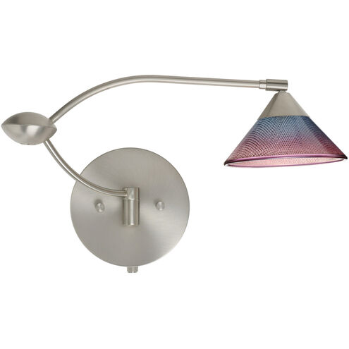 Kona 1WU 21 inch 50 watt Satin Nickel Swing Arm Sconce Wall Light