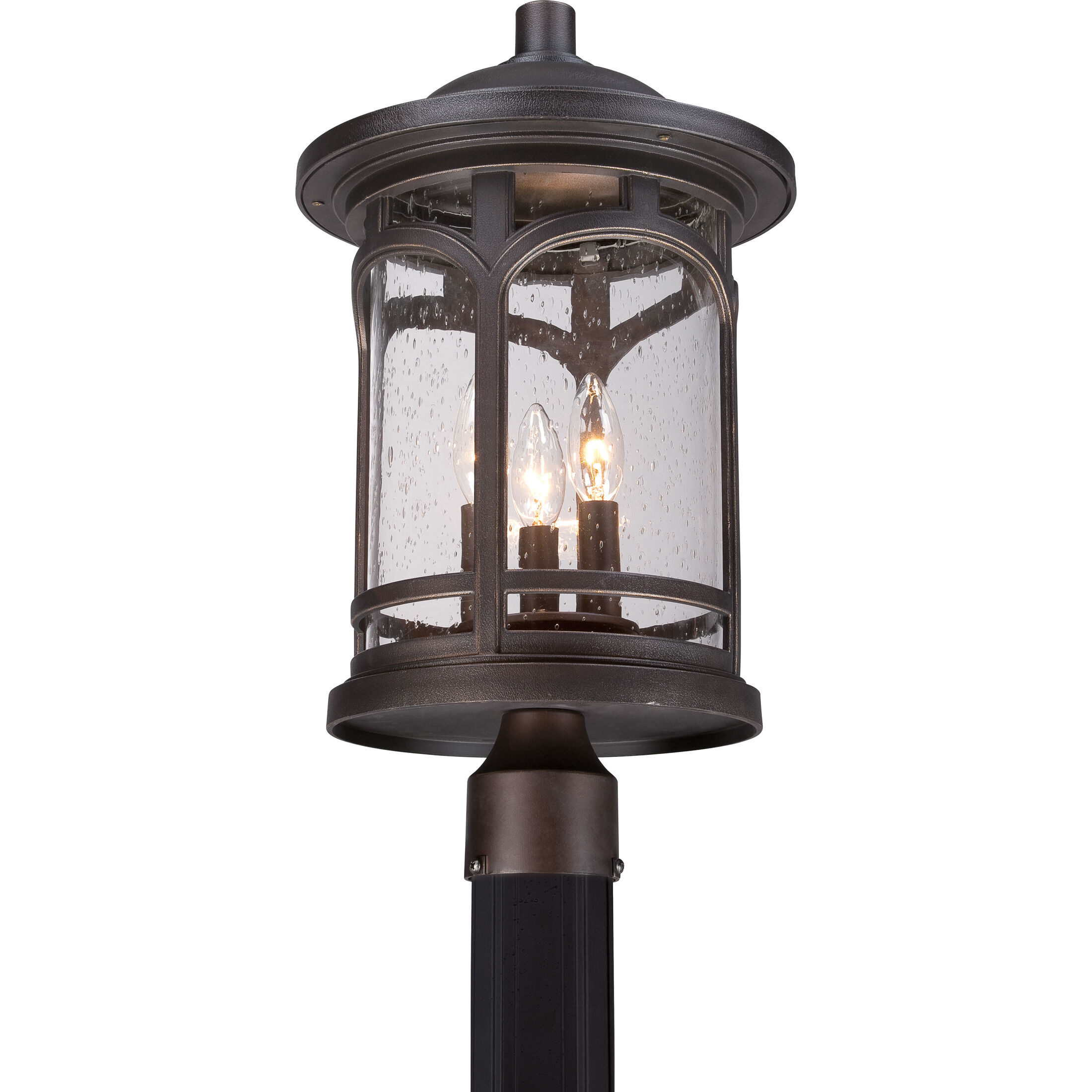 Marblehead 3 Light 19 inch Palladian Bronze Outdoor Post Mount