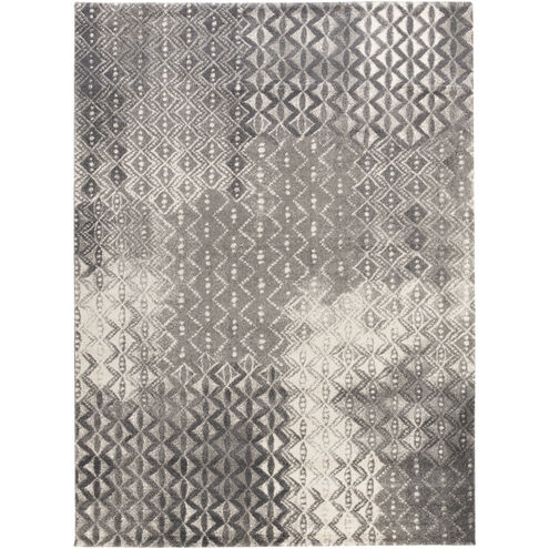 Pembridge 129.92 X 94.49 inch Charcoal/Ivory Machine Woven Rug in 8 x 11, Rectangle