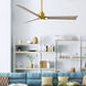 Atlas Alessandra-LK 56 inch Brushed Brass with Gray Ash Blades Indoor/Outdoor Ceiling Fan