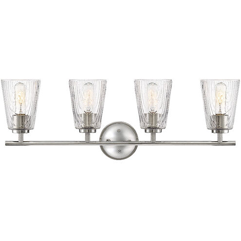 Westwood 4 Light 29.75 inch Polished Nickel Bath Bar Wall Light