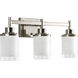 Alexa 3 Light 22 inch Brushed Nickel Bath Vanity Wall Light