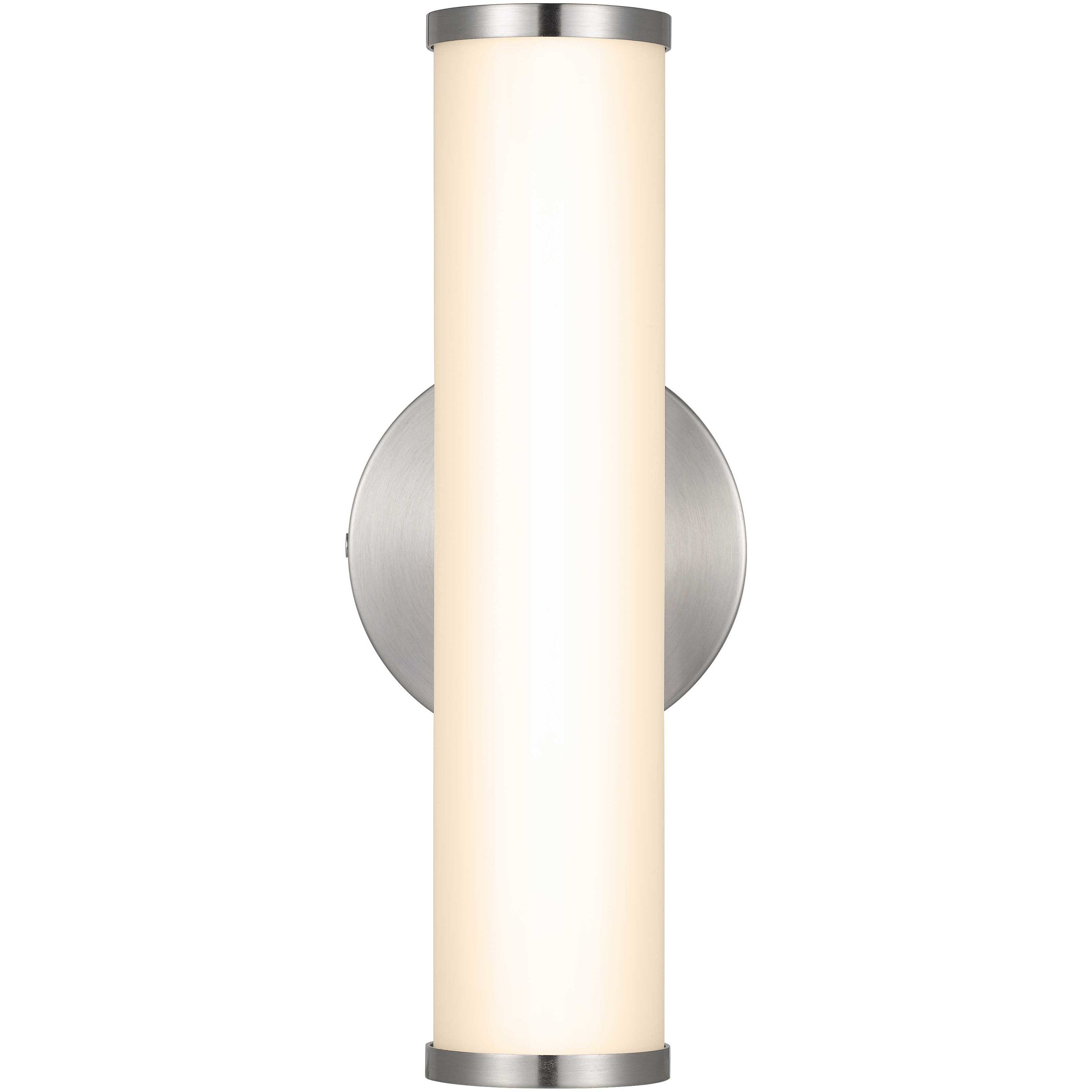 Brentwood LED 5 inch Brushed Steel Vanity Light Wall Light