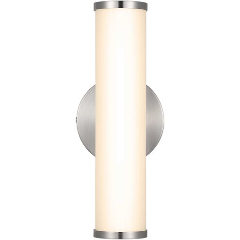 Brentwood LED 5 inch Brushed Steel Vanity Light Wall Light