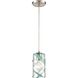 Winter Wind 1 Light 5 inch Satin Nickel Mini Pendant Ceiling Light
