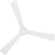 Coastal Elements Iver 56 inch Matte White Fan, Dual Mount