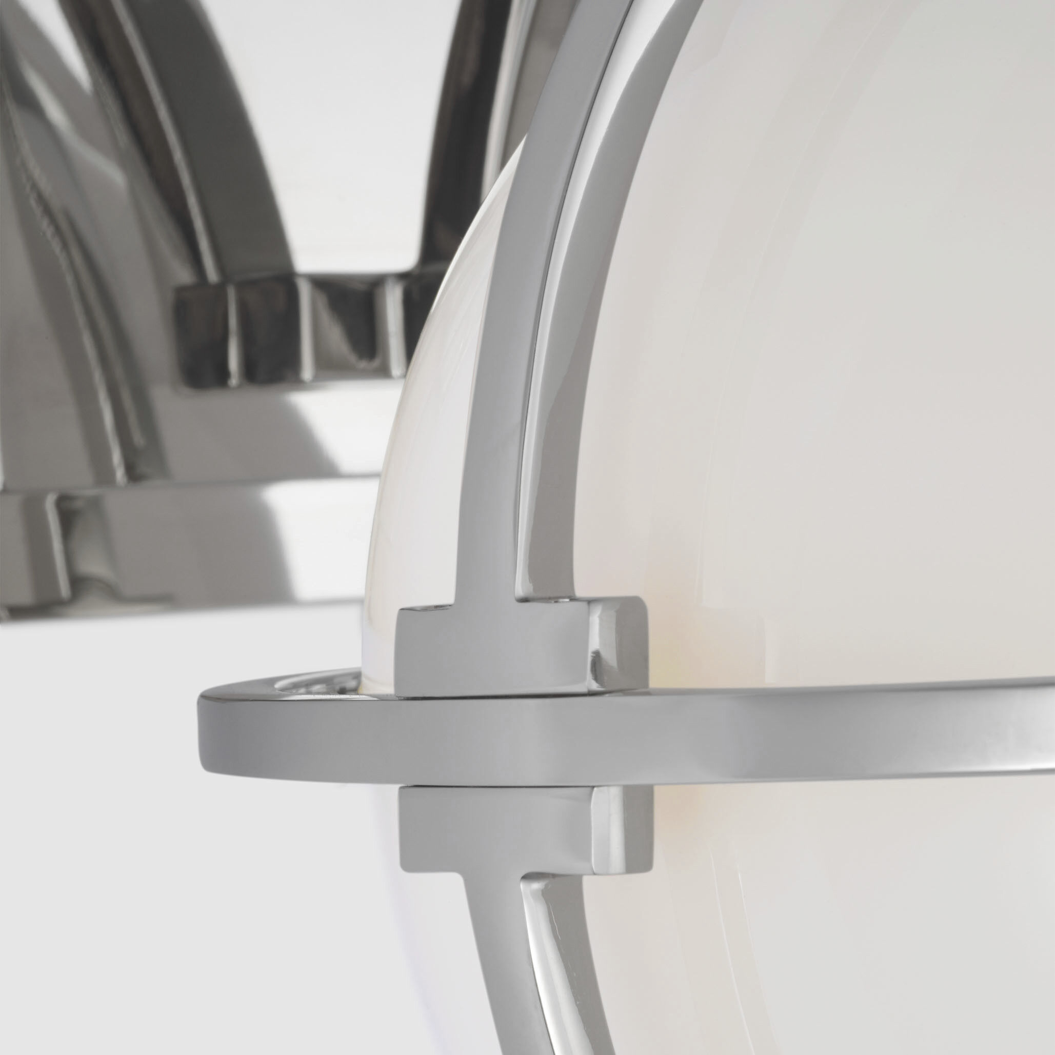 Chapman & Myers Gracie LED 6.5 inch Polished Nickel Single Sconce Wall Light