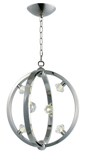 Equinox LED LED 18 inch Polished Nickel Single Pendant Ceiling Light