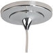 Zara 1 Light 3.9 inch Chrome Pendant Ceiling Light in White Glass