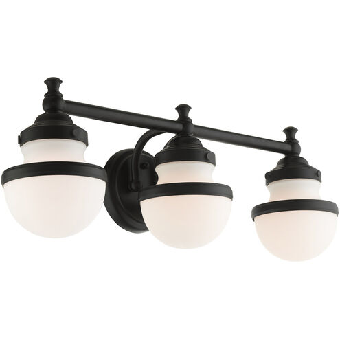 Oldwick 3 Light 24 inch Black Vanity Sconce Wall Light
