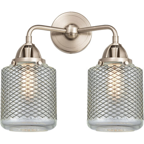 Nouveau 2 Stanton 2 Light 14 inch Brushed Satin Nickel Bath Vanity Light Wall Light