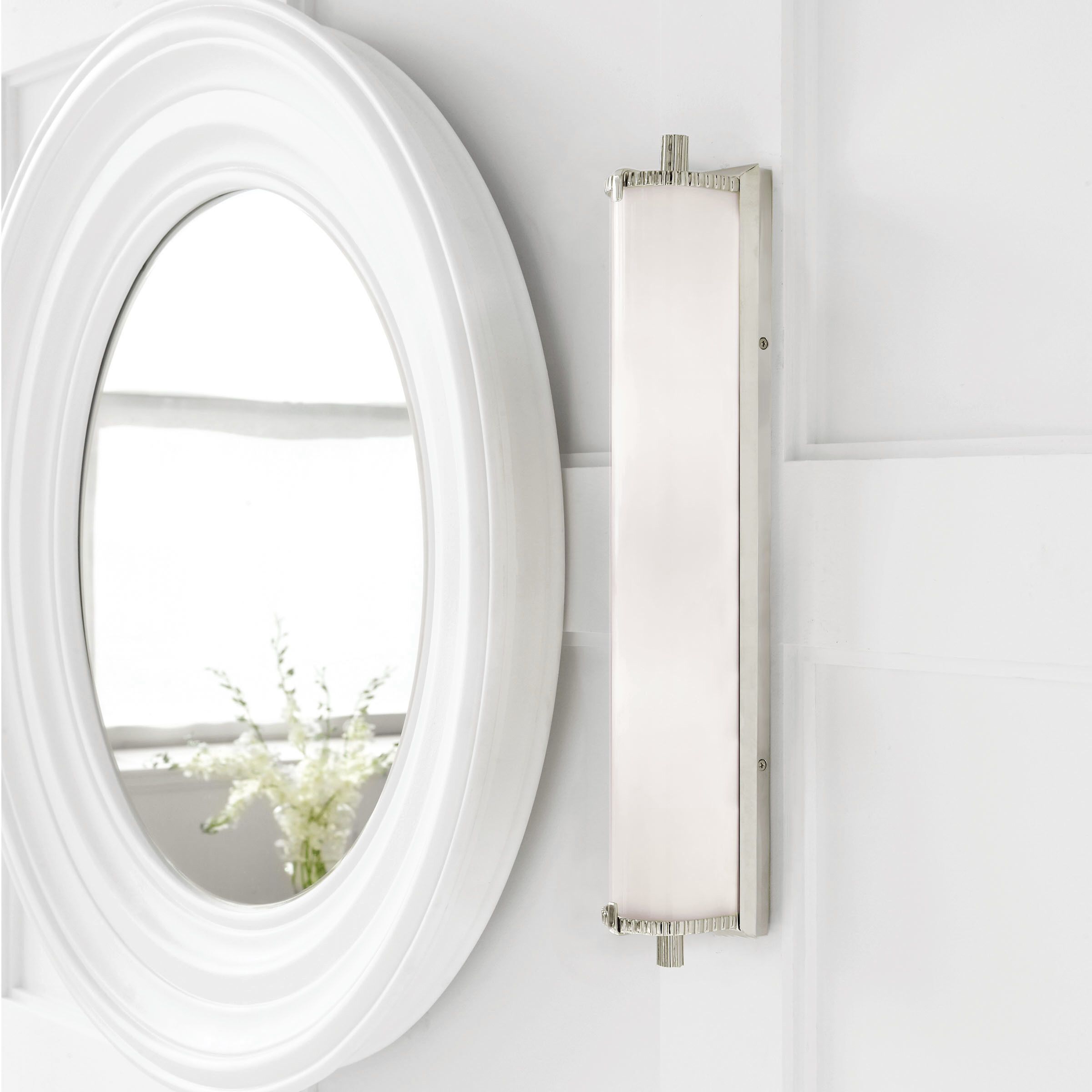 Thomas O'Brien Calliope2 2 Light 4 inch Polished Nickel Bath Light Wall Light