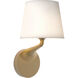 Millie 1 Light 7.28 inch Antique Brass Bathroom Wall Light