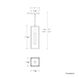 Cambridge 1 Light 5.5 inch Black Outdoor Pendant