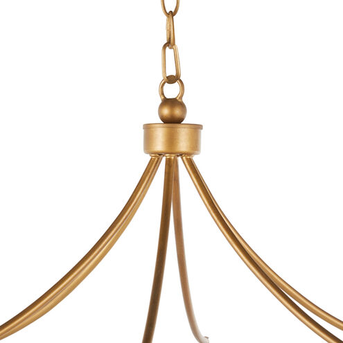 Cansa 6 Light 32 inch Clean Antique Gold Chandelier Ceiling Light