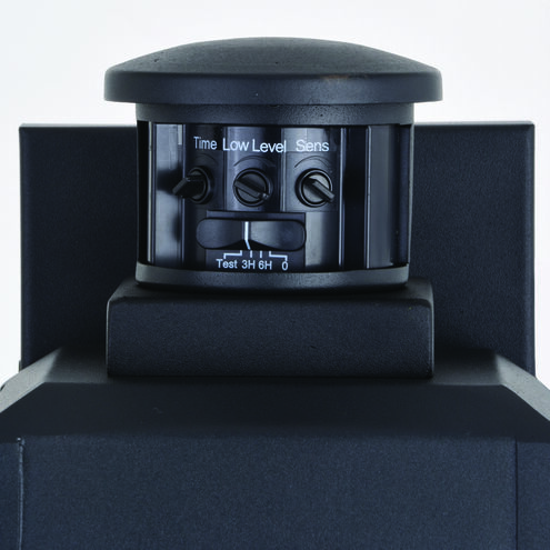 Kinzie Textured Black Outdoor Motion Sensor