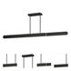 Belt LED 60 inch Black Linear Pendant Ceiling Light