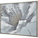 Nanette Bloom Light Blue with Gray and Antique Gold Framed Wall Art