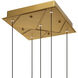 Valira LED 12 inch Brass Mini Pendant Ceiling Light