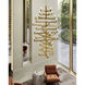 Andre 52 Light 39.75 inch Brass Chandelier Ceiling Light