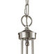 Brighton 3 Light 20 inch Brushed Nickel Chandelier Ceiling Light