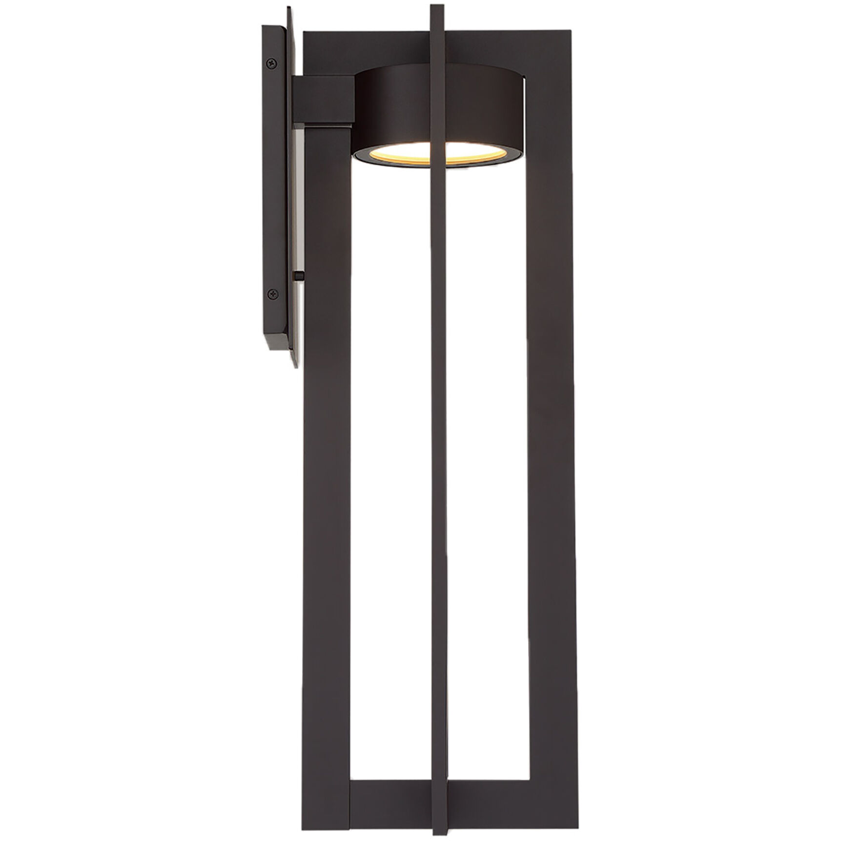 Chamber LED 25 inch Black Outdoor Wall Light, dweLED