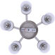 Britton 5 Light 21 inch Brushed Nickel Chain Chandelier Ceiling Light