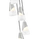 Aimie 5 Light 12 inch Brushed Nickel Chandelier Ceiling Light