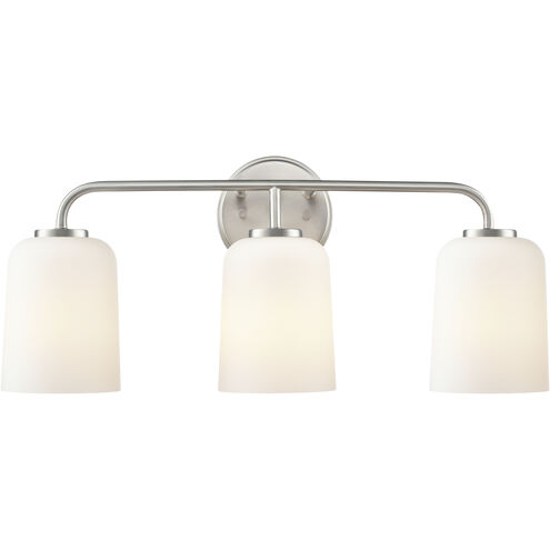 Laphia 3 Light 22 inch Brushed Nickel Vanity Light Wall Light