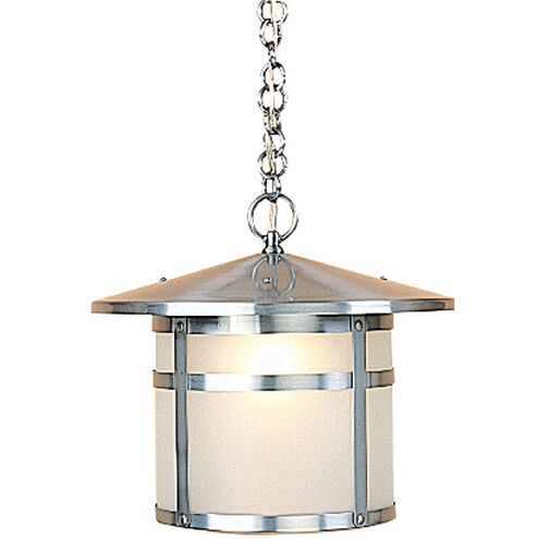 Berkeley 1 Light 14.12 inch Mission Brown Pendant Ceiling Light in Frosted