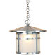 Berkeley 1 Light 14.12 inch Mission Brown Pendant Ceiling Light in Frosted