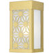 Berkeley 1 Light 8.5 inch Satin Gold Outdoor ADA Small Sconce, Small