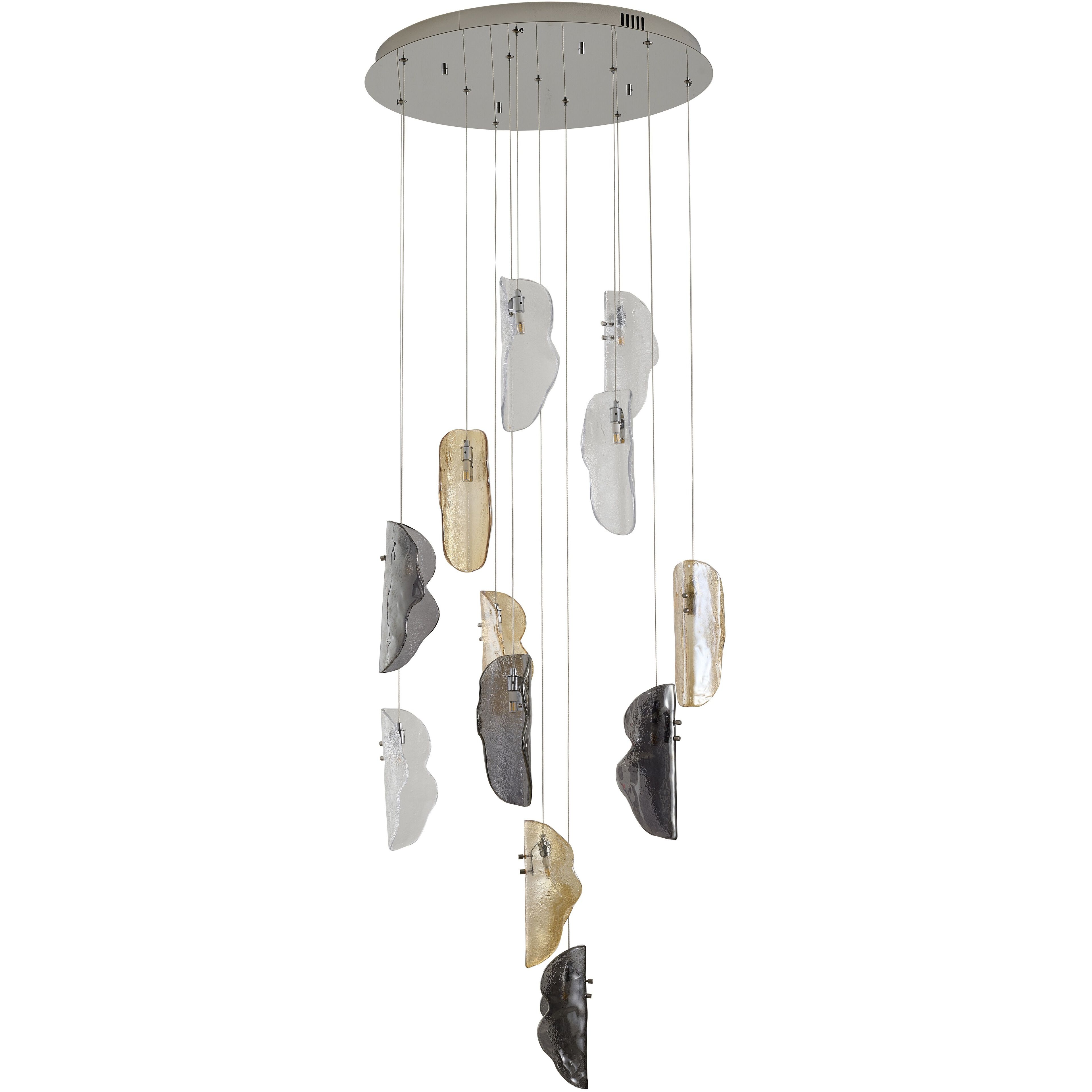 Canada 12 Light 24 inch Chrome Chandelier Ceiling Light