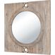 Nollen 34 X 34 inch Natural with Clear Wall Mirror
