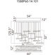 Stagger LED 60 inch Black Chandelier Ceiling Light