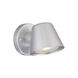 Cast Aluminum LED 5 inch Brushed Silver Exterior Wall Mount