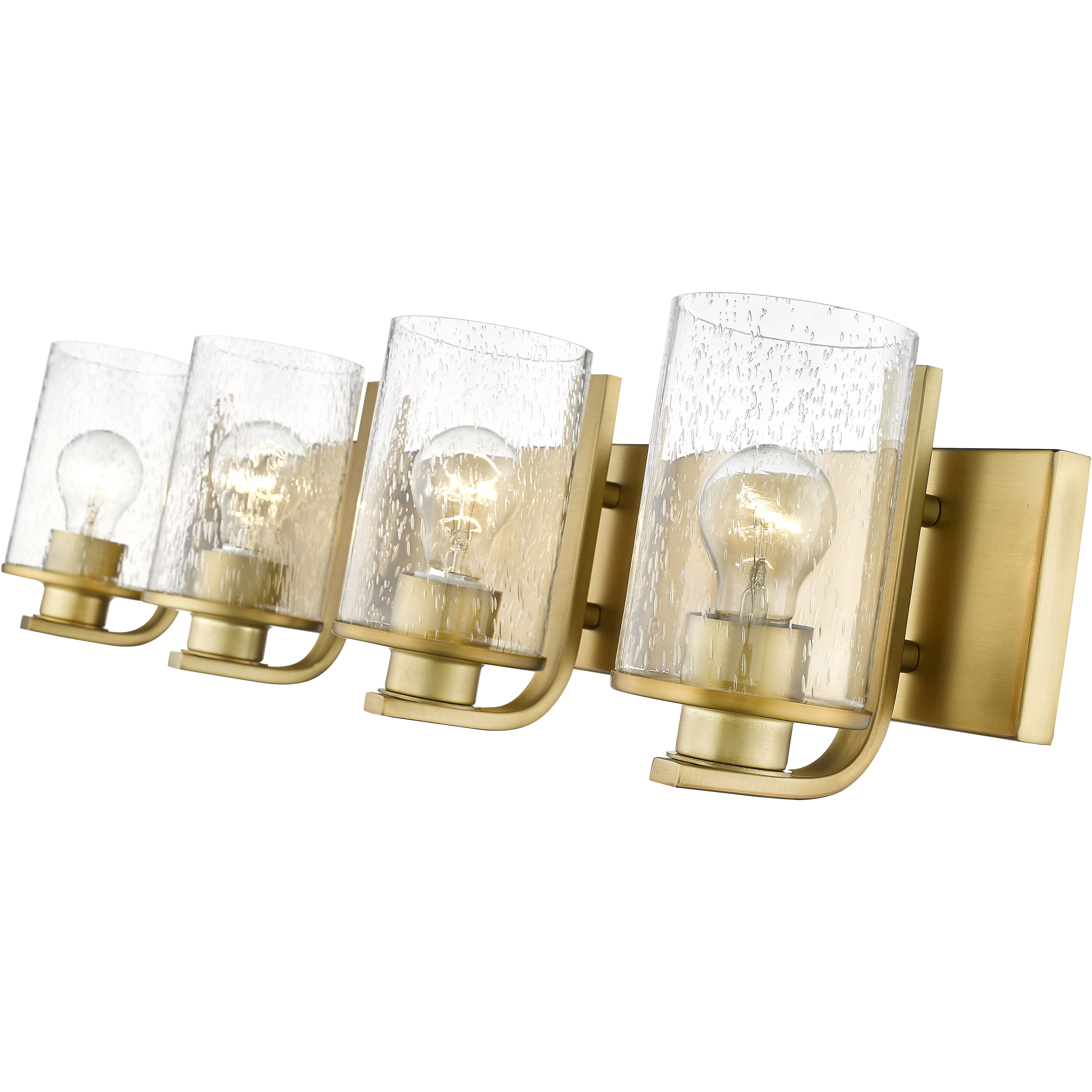 Beckett 4 Light 34 inch Olde Brass Vanity Wall Light