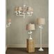 Charny 5 Light 42 inch Gesso White Chandelier Ceiling Light