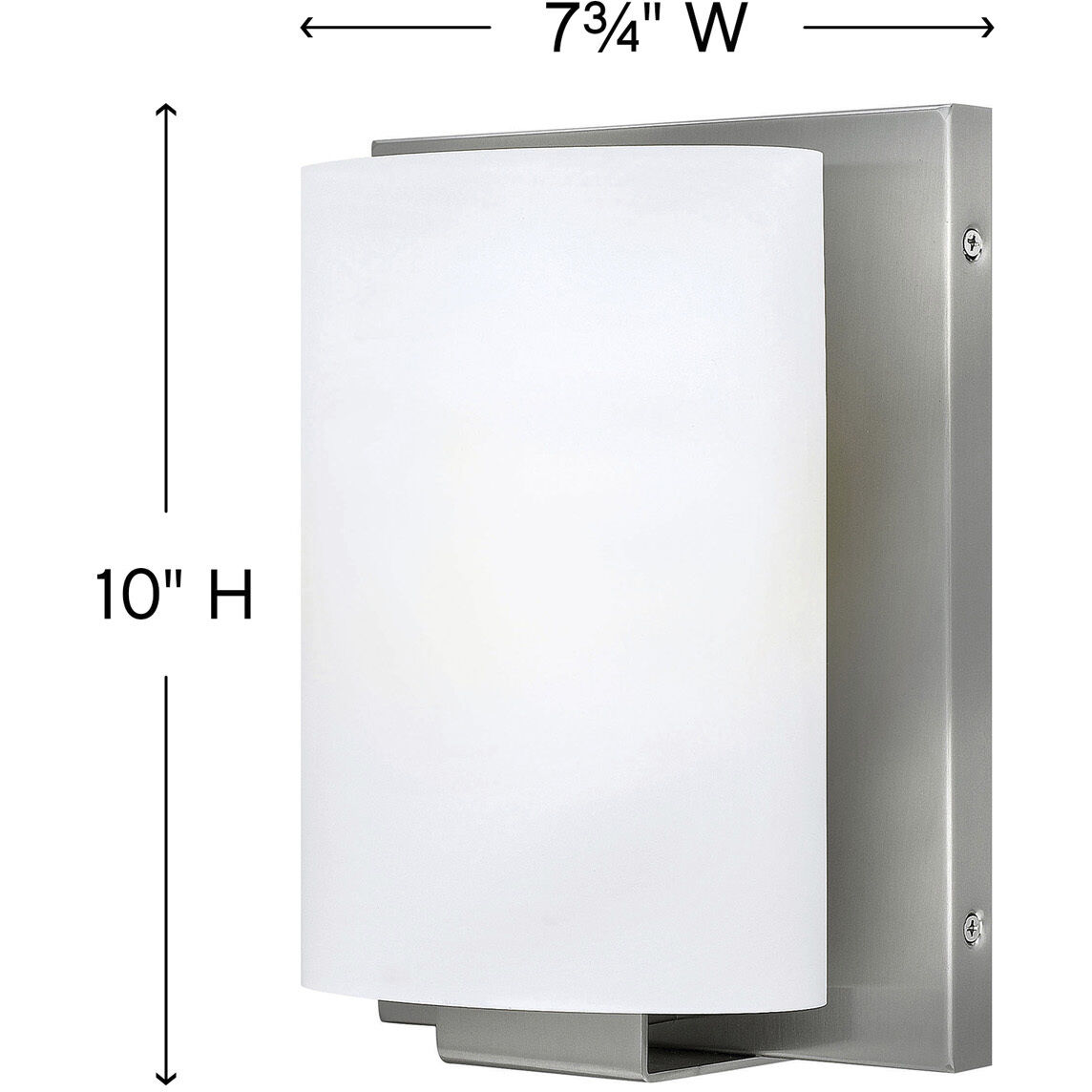 Mila 1 Light 8 inch Brushed Nickel Vanity Light Wall Light