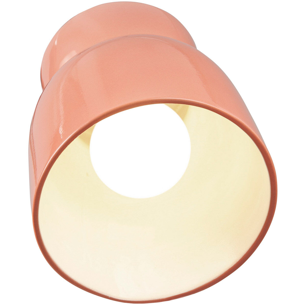 Radiance Collection 1 Light 7.5 inch Gloss Blush Outdoor Flush Mount