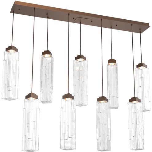 Ledgestone LED Burnished Bronze Linear Pendant Ceiling Light in 2700K LED, Multi-Pendant
