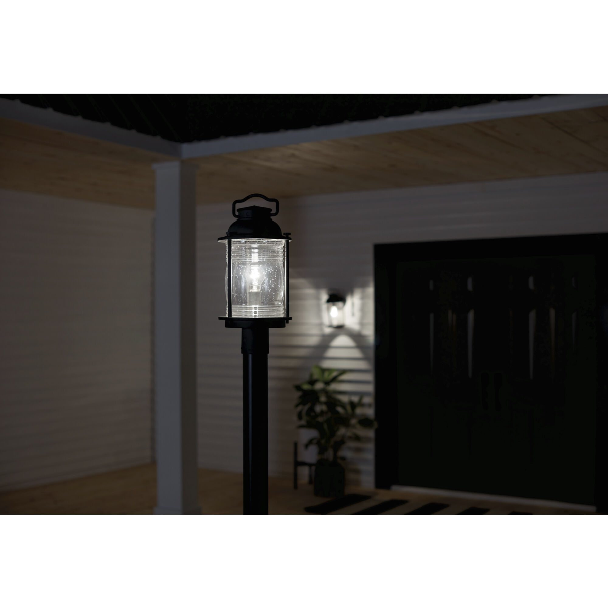 Ashland Bay 1 Light 19 inch Weathered Zinc Outdoor Post Lantern