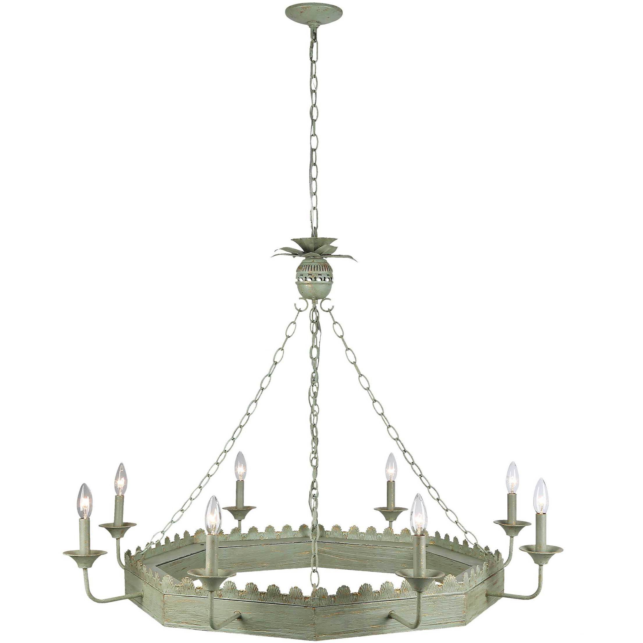Finley 42 inch 60.00 watt Vintage Sage Chandelier Ceiling Light