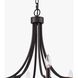 Tuscan 8 Light 32 inch Dark Bronze Chandelier Ceiling Light, Converts to Semi Flush